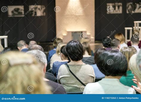 The Full Audience Hall In The Theater Is Waiting For The Beginning Of