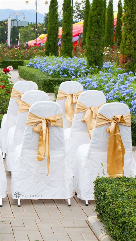 I did a post on the diy chair sashes earlier, but since i had such a hard time finding out how to do this, i wanted to go into more. Standard Satin Chair Sash - Gold Antique | Wedding chair ...