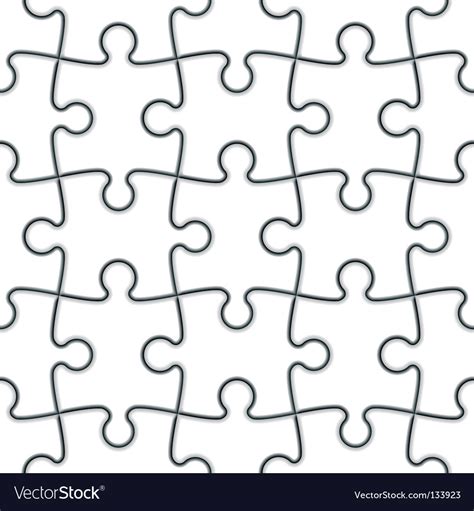 Jigsaw Puzzle Royalty Free Vector Image Vectorstock