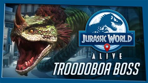 Troodoboa Raid Boss Jurassic World Alive Youtube
