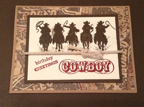 Cowboy Birthday Card Weihnachten