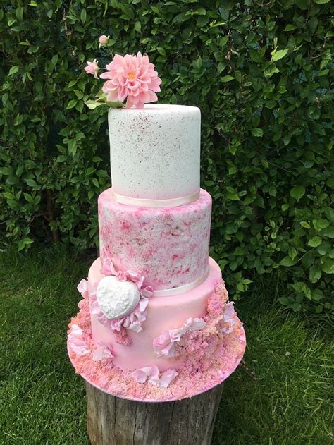 Pink Wedding Decorated Cake By 59 Sweets CakesDecor