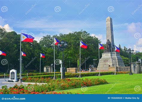 Jose Rizal Statue Monument At Rizal Park In Manila Philippines