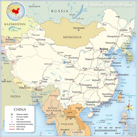 China Political Map 