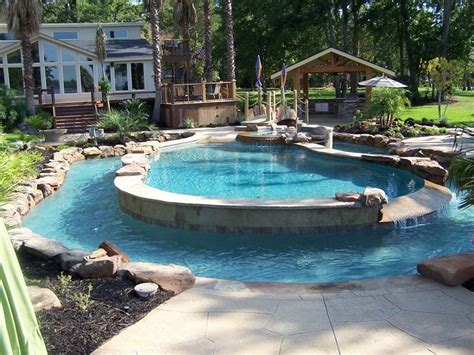 Inground Pool Designs Custom Swimming Pools And Hot Tubs Backyard