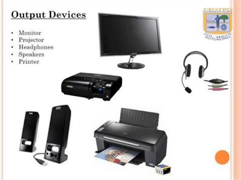 Links to topics on this page: Input and Output Devices - YouTube