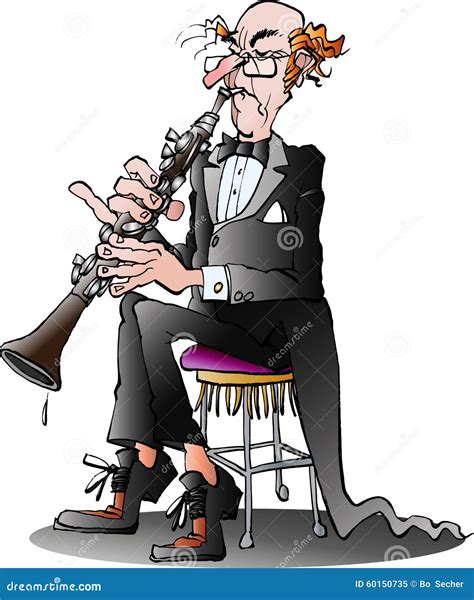 A Classic Clarinet Player Stock Vector Image 60150735