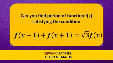 Functional Equation How To Find Period Of A Function Using Functional