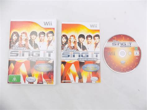 Mint Disc Nintendo Wii Disney Sing It Pop Hits Inc Manual Wii U Comp
