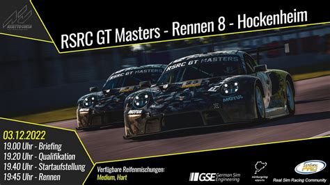 RSRC GT Masters 2022 Lauf 8 Hockenheimring Assetto Corsa YouTube
