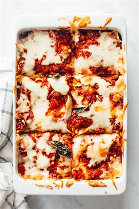 Easy Vegetarian Lasagna Recipe Vegetarian Lasagna