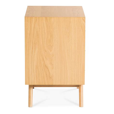 Erika Scandinavian Wooden 2 Drawer Bedside Table The Design Edit