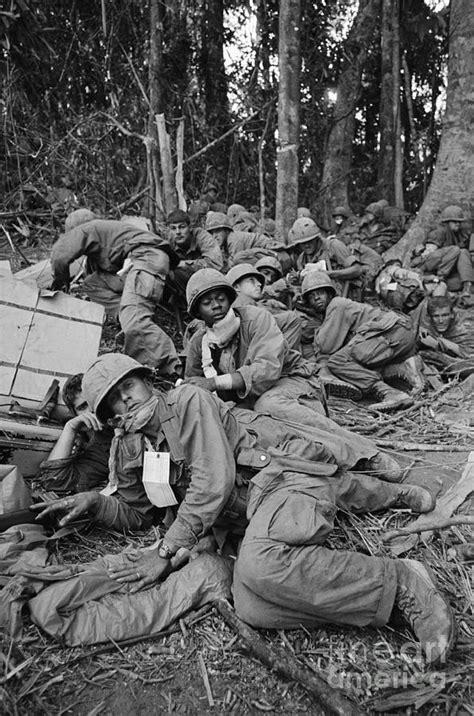 173rd Airborne Brigade Waiting By Bettmann