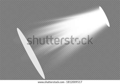 Vector Spotlight Light Effectglow Isolated White Stock Vector Royalty