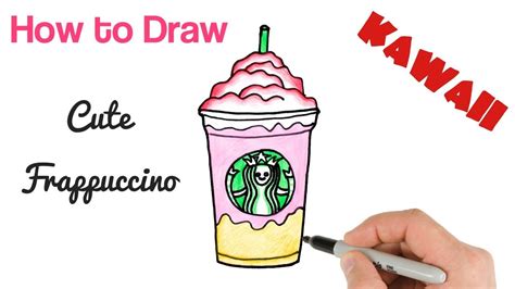 Cartoon Starbucks Drink Drawing Follow Along Easy Art Lesson For All Ages