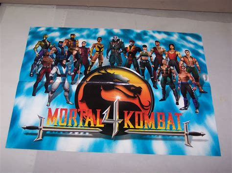 Mortal Kombat 4 Video Game Adv Poster