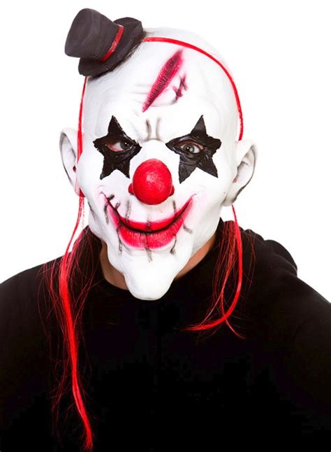 Evil Clown Latex Mask Masks Mega Fancy Dress