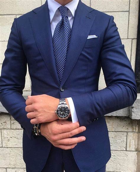 A sky blue will give off a cool, neutral vibe and can be great for spring. Navy Blue Suit Combinations For Wedding | Couture Crib
