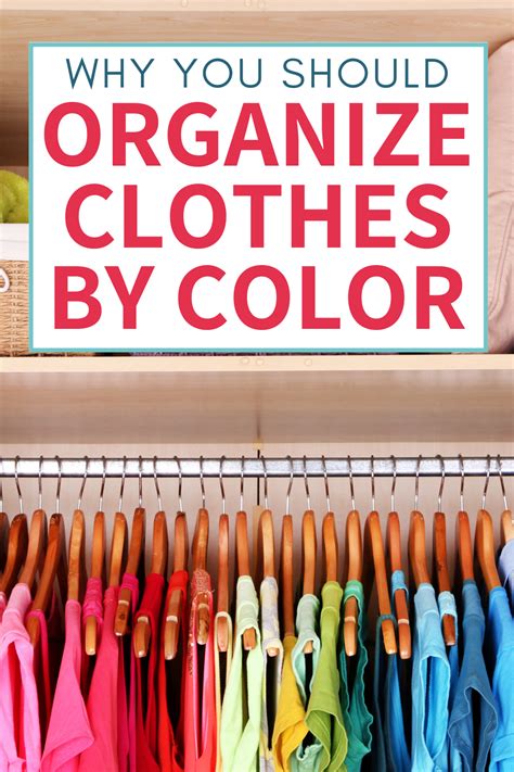 Having your closet all organized by color does take a little more work. Why You Should Organize Your Clothes By Color in 2020 ...