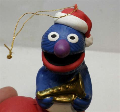 Vintage 1998 Sesame Street Grover Christmas Ornament G1 For Sale Online