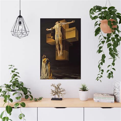 Salvador Dali Crucifixion Corpus Hypercubus Art Poster 1954 Etsy
