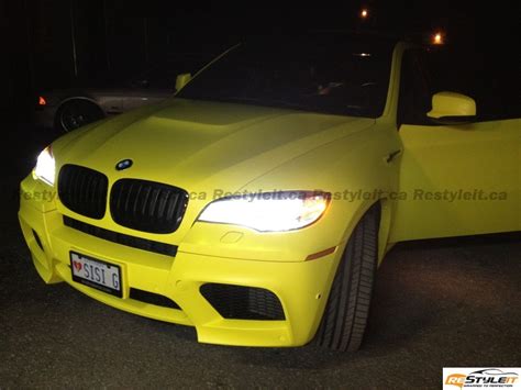 Overkill Bmw X6 M Dressed In Matte Yellow Autoevolution