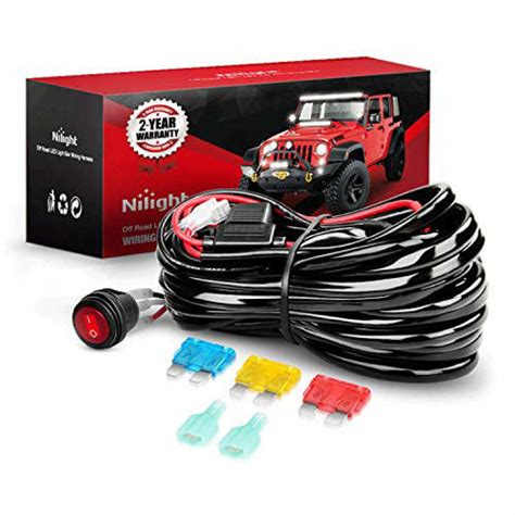Getuscart Nilight Wiring Harness Kit 14awg Heavy Duty 12v On Off