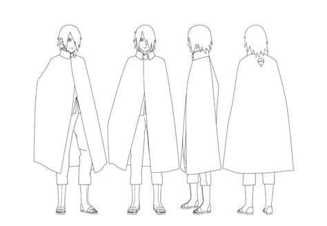 Sasuke Uchiha 32 Outfit 2 Outlines By Sunakisabakuno On Deviantart