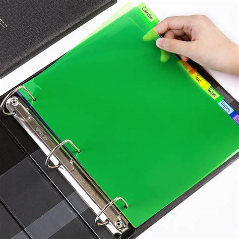 Amazon Basics 3 Ring Binder Dividers With 8 Tabs Review Home School