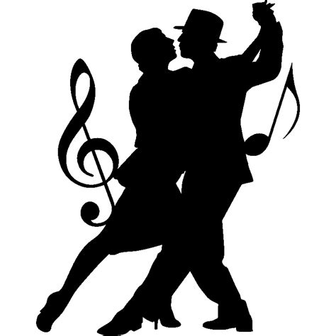 Sticker Silouhette Couple De Danseurs With Images Dancing Couple