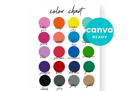 Color Chart 869350 Canva Templates Design Bundles