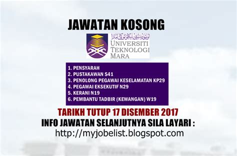 Le niveau de satisfaction du personnel de. Jawatan Kosong Terkini di Universiti Teknologi MARA (UiTM ...
