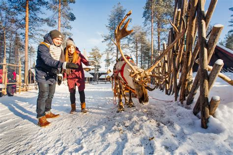 trip to arctic circle santa claus village and santa s reindeer lapland welcome in finland