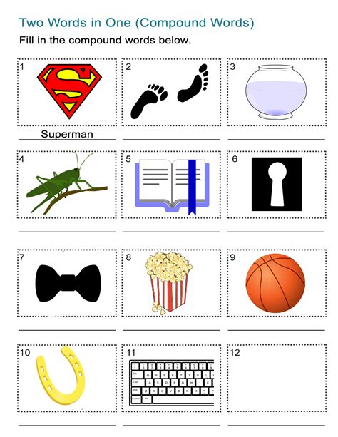 3 Compound Words Worksheets And Activities All Esl