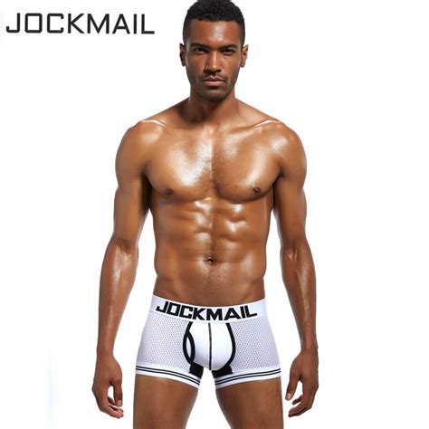 Jockmail Brand Sexy Breathable Mens Underwear Boxer Soft