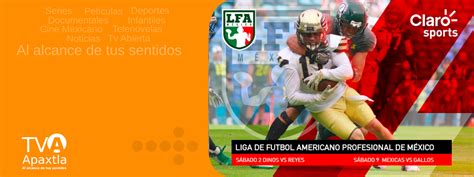 Liga de Fútbol Americano Profesional México Colombia TV Apaxtla Al alcance de tus sentidos