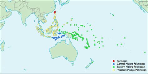 Map Of The Austronesian Languages Generated With Wals Tool Download