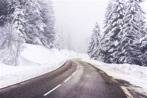 Snow Mountain Road Stock Photos Pictures And Royalty Free Images Istock