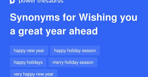 Wishing You A Great Year Ahead Synonyms 336 Words And Phrases For