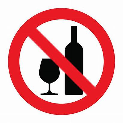 Alcohol Sign Drink Allowed Vector Don Prohibition
