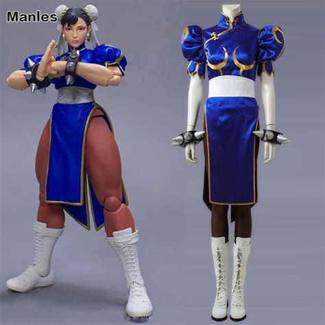 Street Fighter V Cosplay Chun Li Costume Hot Game Outfit Fancy Dress