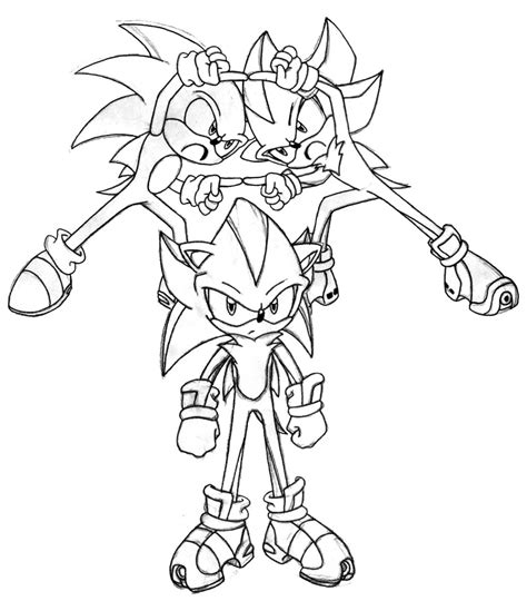 3 Sonic Sonic Kids Coloring Pages