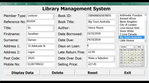 Library Management System Project In C Sharp Free Download