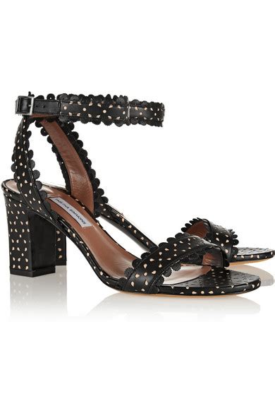 Tabitha Simmons Leticia Perforated Leather Sandals Net A Portercom