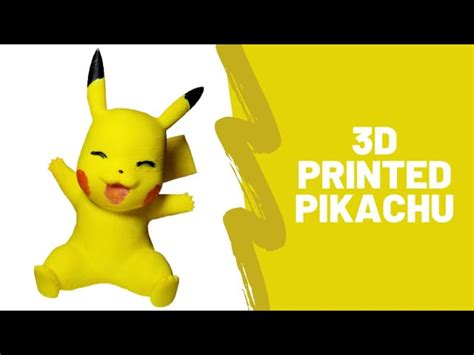 Pikachu 3d Printed Model Pokemon Color Or Black And White