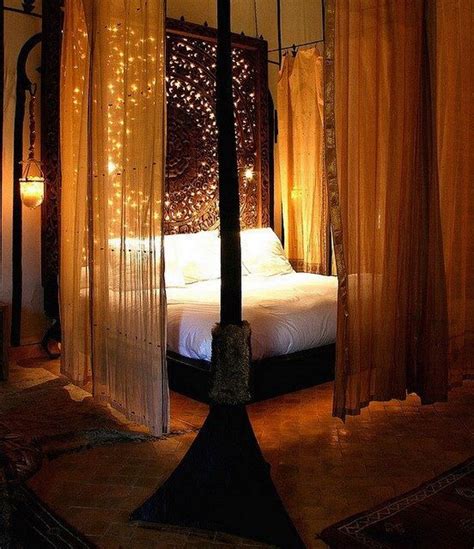 This homemade bed canopy is not only an easy bedroom decor idea, it adds a great focal point and adds a wisp of dreaminess to a boring bedroom. 29 Amazing Ideas Of Alternative Bedroom Lighting ...