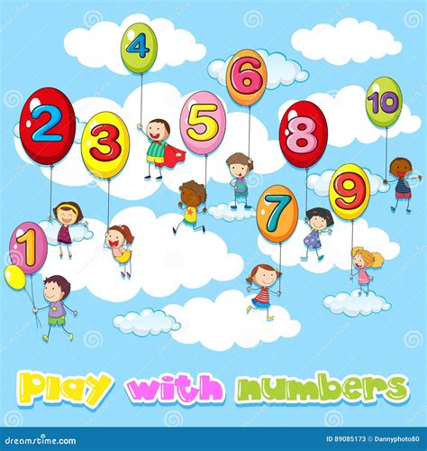 Balloons Of Numbers And Percentage Symbols Stock Image Cartoondealer