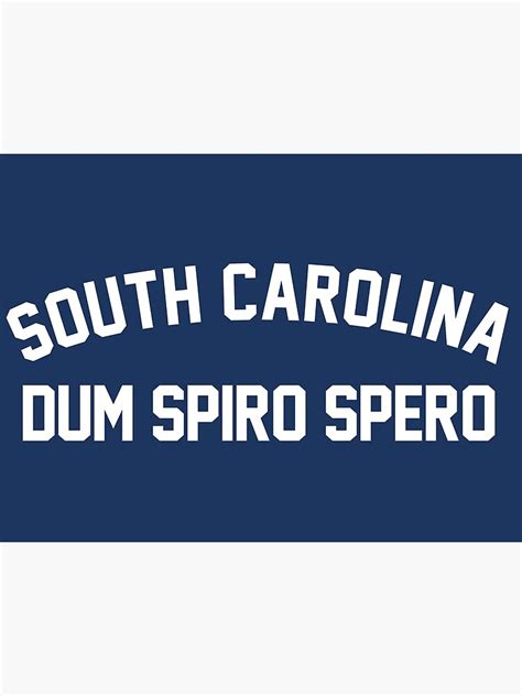 The South Carolina Motto State Motto Of South Carolina Poster For
