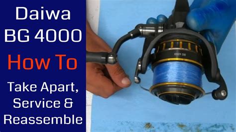 Daiwa BG 4000 Fishing Reel How To Take Apart Service And Reassemble