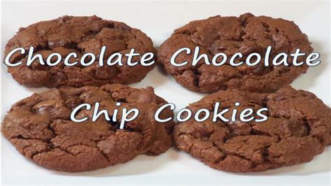 chocolate chocolate chip cookie recipe youtube